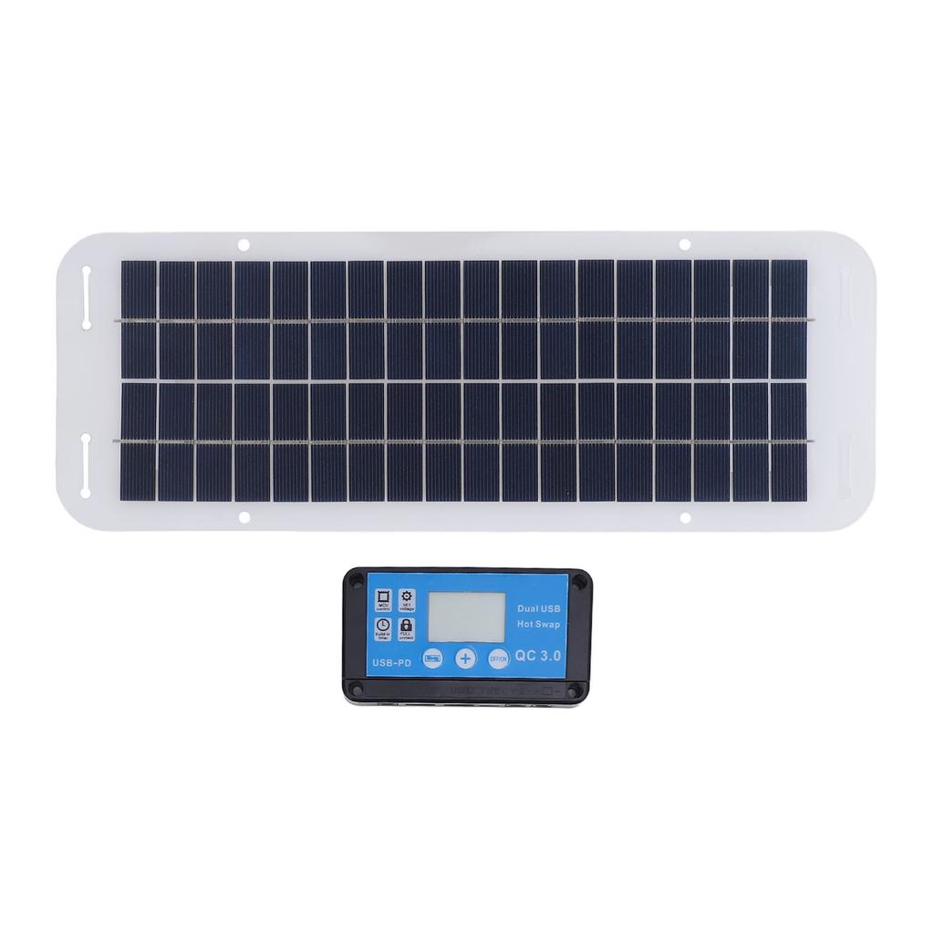 30W Solar Panel Kit Polycrystalline Silicon Solar Charger Panel Blue 100A Charge Controller 18V Ciga