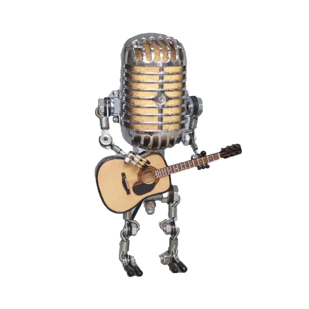 Lighting Home & Living Vintage Microphone Guitar Robot Table Lamp Lamps