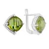 Silver Earrings with Sultanite Sultanite 12.462ct (2122128)