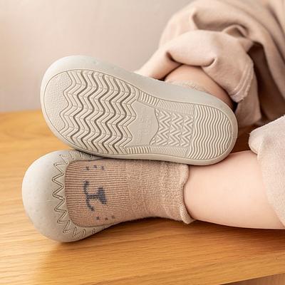 Calcetines para bebé, zapatos infantiles de dibujos animados bonitos, zapatos para niño, suela de goma suave, zapatilla para el suelo para niño, botines para bebé, primer andador para niño