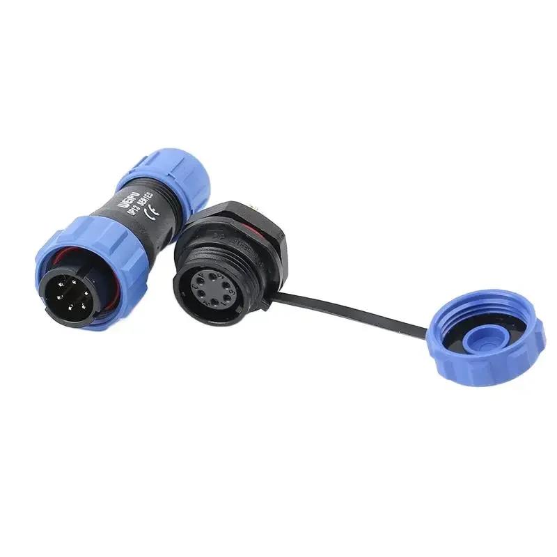 WEIPU SP13 SP1310/P SP1312/S Waterproof IP68 Male Plug Female Socket Aviation Connector Adapter Panel Mount 2 3 4 5 6 7 9 Pin
