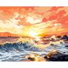 CHENISTORY Oil Painting Seaside House Drawing On Canvas HandPainted Art Gift DIY Pictures Coloring By Number Kits Home Decoratio