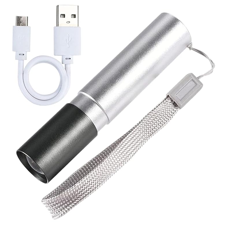 

KEWAYO USB rechargeable handy light small size flashlight mini led flashlight USB cable included Applicable to camping, night walks, emergency