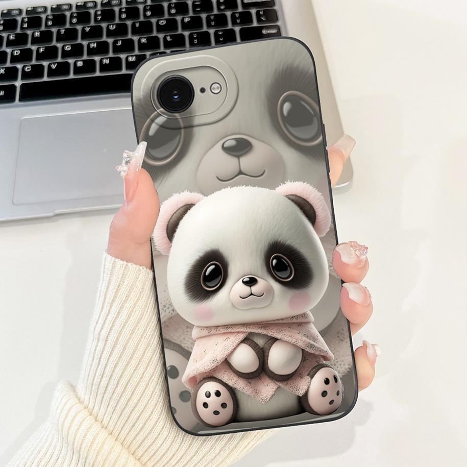 For iPhone 16E Case Popular Flower Cartoon Silicone Phone Cover For iPhone16E Funda For iPhone SE 2025 SE4 Shockproof Soft Cover