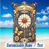 Butterfly Theme Beach Towel Personalized Custom Name & Text Soft Quick Dry Beach Towel for Swimming Travel