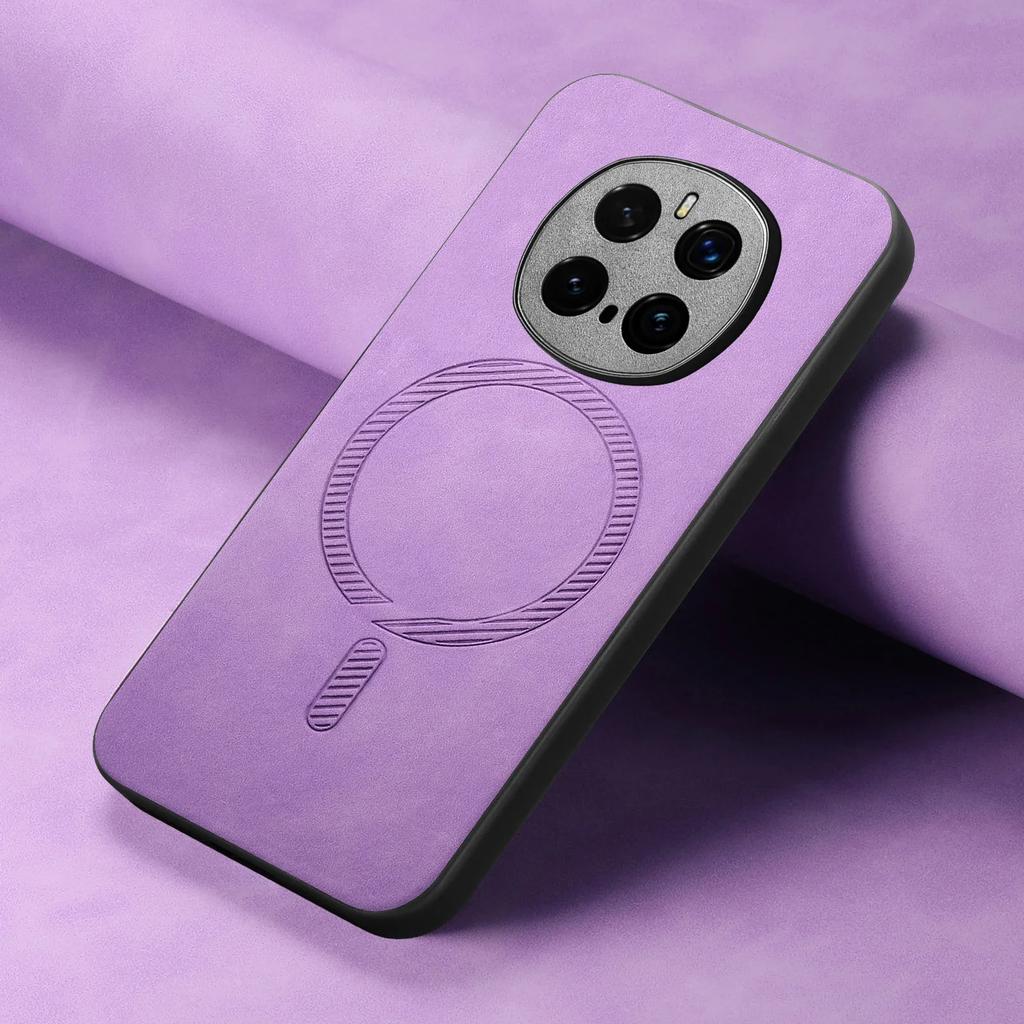 For Magsafe Leather Shockproof Case for Honor Magic 7 Pro Matte Magnetic Wireless Charging Protection Cover for Honor Magic 7 Lite 7Pro Bumper Shell