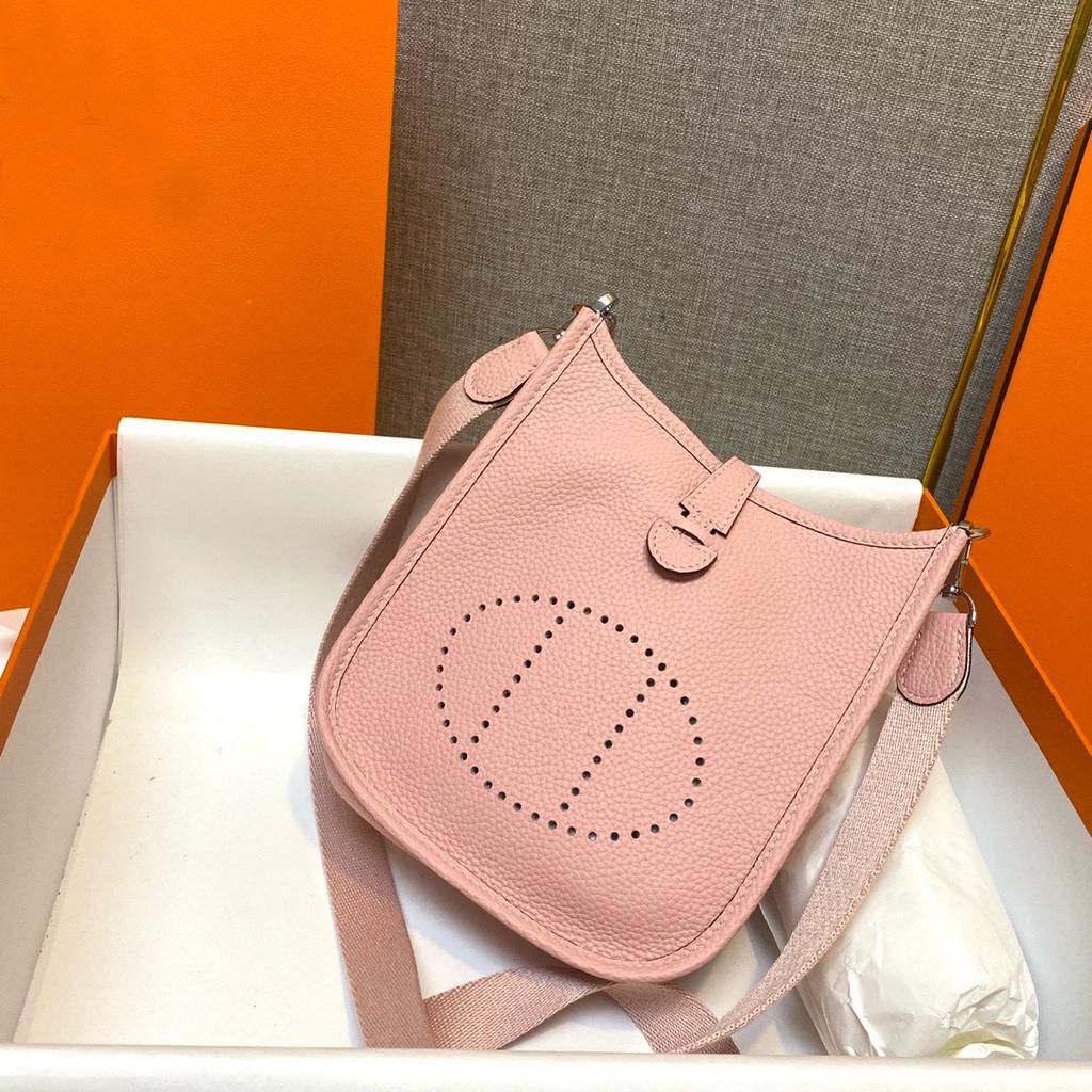 Togo Leather Evelyn Leather Cross-body Bag Top Layer Cowhide Casual Mobile Phone Bag Simple and Versatile Pure Leather Women's Bag