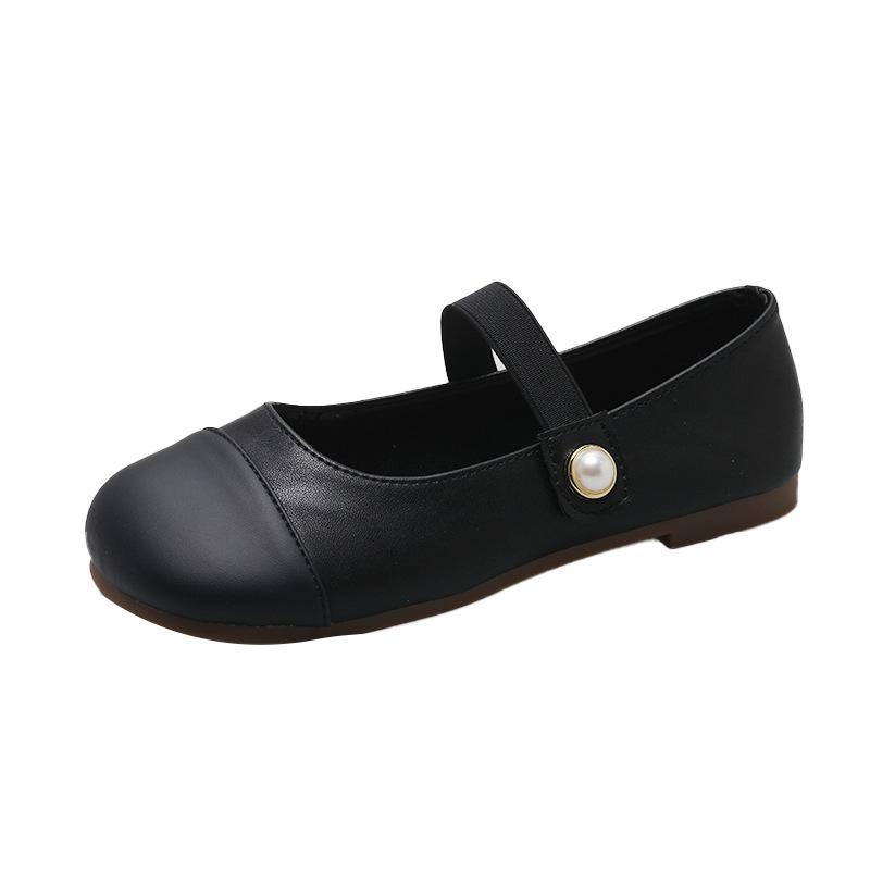 

Великого розміру світлий рот ретро французькі на плоскій підошві туфлі Мері Джейн жіночі 2025 нові весняні м яка підошва маленький ароматний вітер світлий рот одинарні туфлі 43 чорний