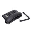 Semi Hands Free Dial Corded Phone Caller ID Wall Mounted Free Battery Wired TelephoneBlack