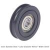 Ruota a Gola a U per Cuscinetto a Sfere POM 8x40x10MM Puleggia Rullino 608ZZ Ruota Delrin