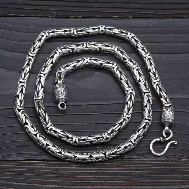 Peace Pattern Necklace Retro Men's and Women's High-end Hip-Hop Boyfriend Style Necklace