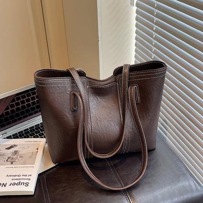 Tragetasche Damen neue große Kapazität Pendlertasche Herbst und Winter vielseitig lässige Umhängetasche Einkaufstasche
