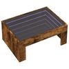 Infinity LED Coffee Table In Smoked Oak 70 X 50 X 30 Cm
