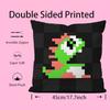 Puzzle Game B-Bubbles Bobble Pillow Case Anti-dustmite Pillowcase Invisible Zipper Silky Short Plush Sofa Cushion Cover