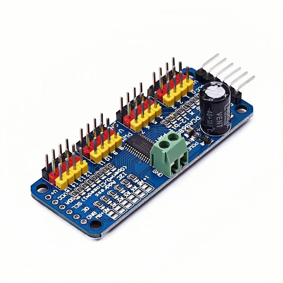 PCA9685PW 16 Channel 12-bit PWM/Servo Driver-I2C Interface PCA9685 Module Raspberry Pi Shield Module Servo Shield