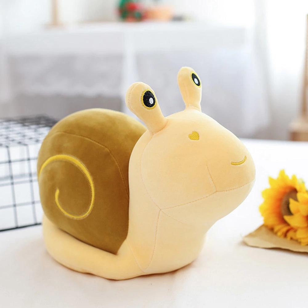 22cm Schattig Simulatie Slak Pluche Speelgoed Super Zacht Huisje Grote Bril Dier Pop Stuur Kinderen Kerst Verjaardag Cadeau 22cm