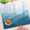 Glass Decorative Boards for Serving Snacks Abstraction 2X30X52 Cm