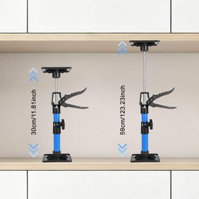 2Pcs Cabinet Jacks Hand Support Rod Telescopic Steel Pole Adjustable Quick Support Rod DIY Installation Helper