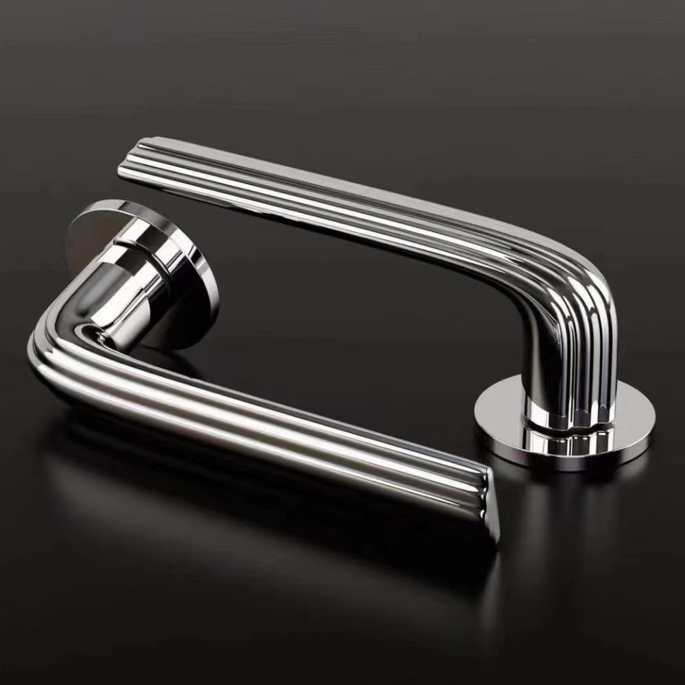 For Zinc Alloy Modern Gold Lightweight Minimalist Interior/Exterior Door Handle & Lock Customizable Finish 5+ Year Warranty