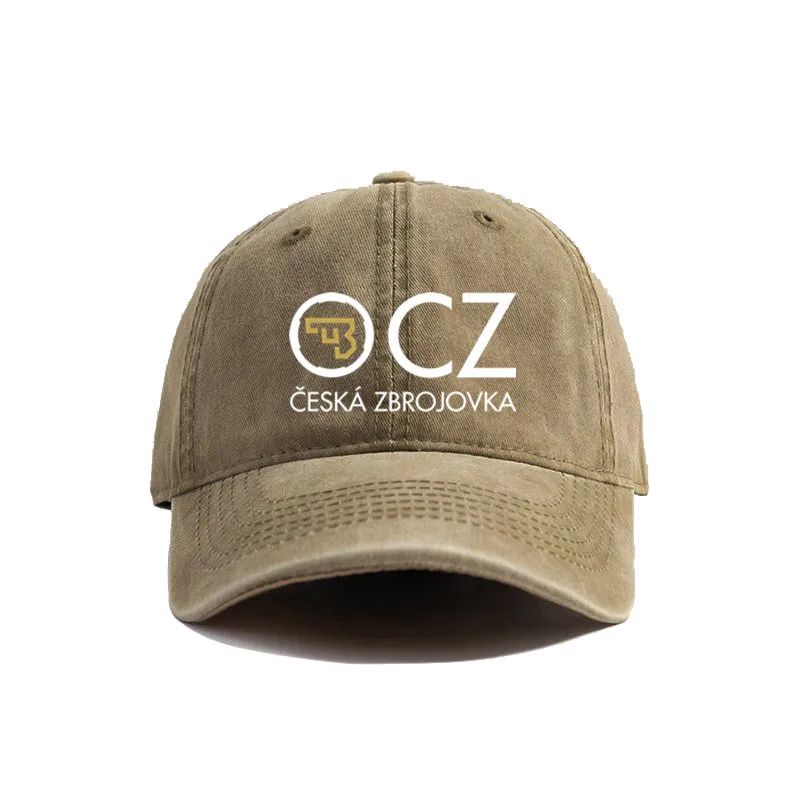 2026 Ceska Zbrojovka Czapki Baseballowe Zniszczone Czapki Czapka CZ Firearms Mężczyźni Kobiety Retro Outdoor Letnie Regulowane Czapki Moda