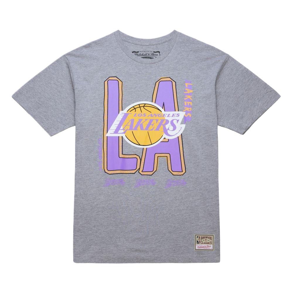 Mitchell & Ness 100% Cotton T Shirt Unisex Gray MN25ATS29LAL