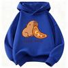 Felpa con Cappuccio Trendy Stampa Capibara Cartone Animato Che Mangia Cibo Felpa per Bambini Felpa Carina per Ragazzi Ragazze Autunno Primavera Felpe Casual