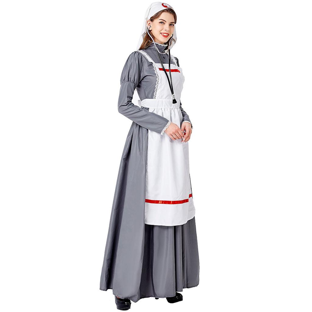 M-xxl Medieval Nurse Uniform Elegant Design Perfect For Gaming And Cosplay Events