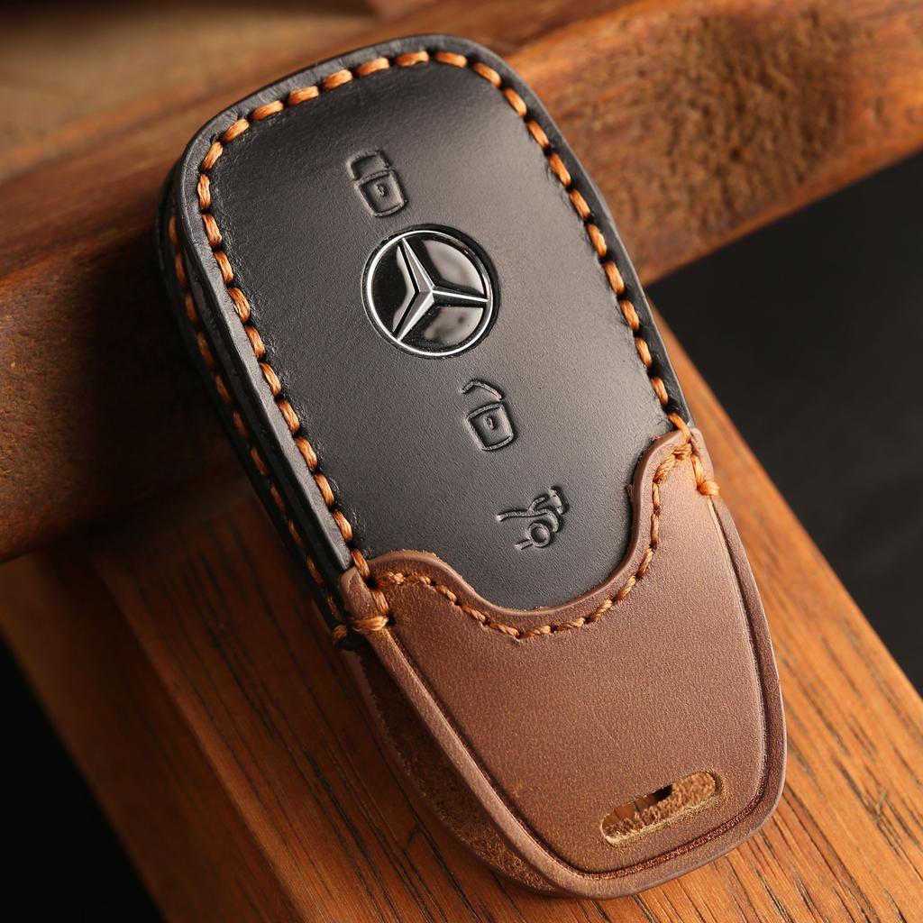 Customized for the New Mercedes-Benz Key Case E260L300 All-inclusive GLE Case CLS Buckle High-end Leather Key Bag