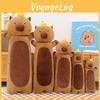 Long Orange Topped Strip Capybara Plush Toy Cute Doll Girl Kid Gift Birthday