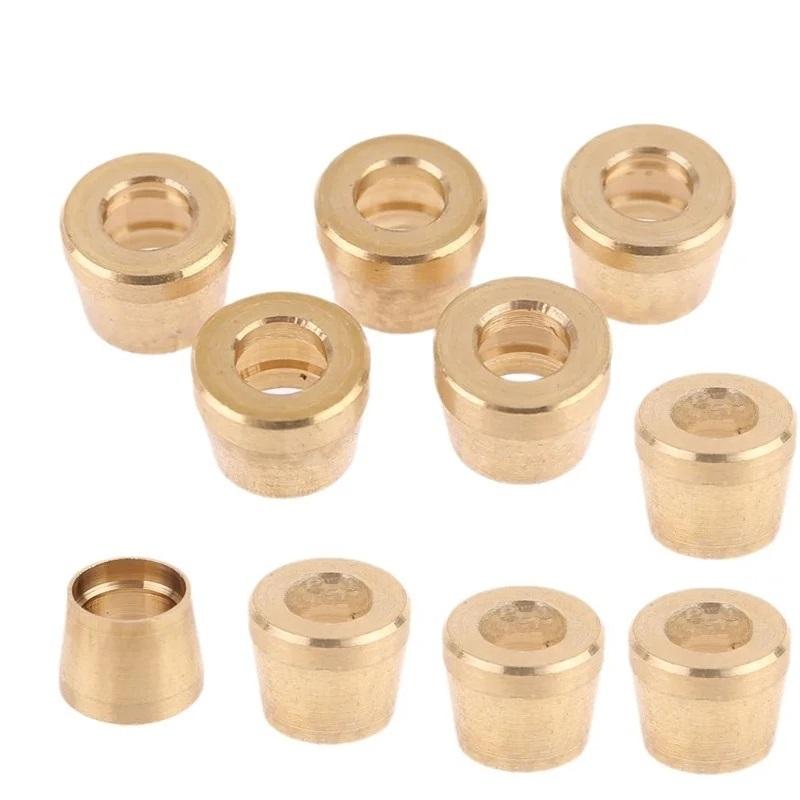 10Pcs/5Pcs Durable Olive Inserts AN3 Hose End Hose Connector Metal Fitting for Brake System Motorbike Modification Tools
