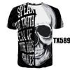 New Casual Skull Poker Printed 3D T-Shirt Men Short Sleeve Tee Shirt Homme Black Design Tee Tops Male Summer Tops Drop Ship