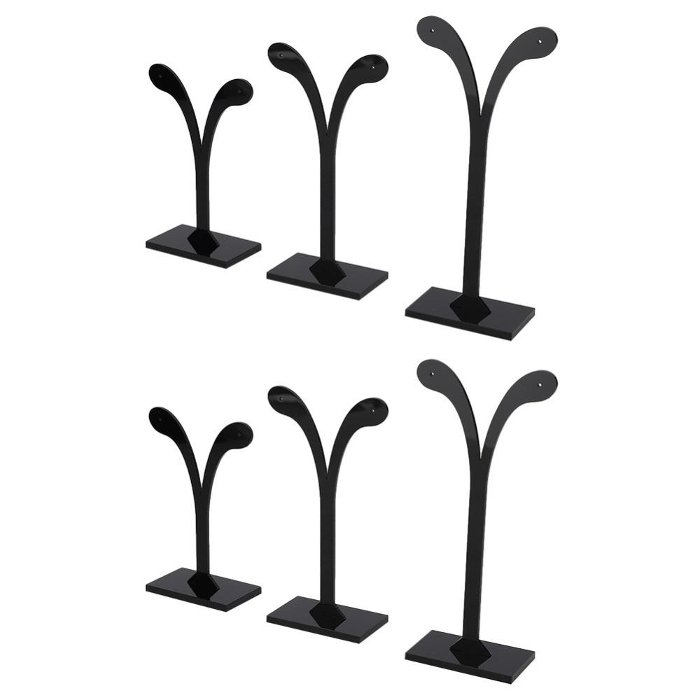 3pcs Acrylic Material Acrylic Earring Display Stand Ear Stud Display Stand  Home Display