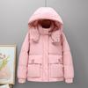 Short Cotton Coat for Women for Winter Hooded Jacket