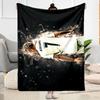 Mariano's Dynamic Soccer Moment Blanket Ultra-Soft Perfect for Bed Office Chair Livingroom for All Occasions Modern