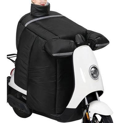 Winter Leg Apron Cover Waterproof Thick Blanket Plush Lining Motorcycle Windproof Leg Cover With Gloves For Women Scooter Winter