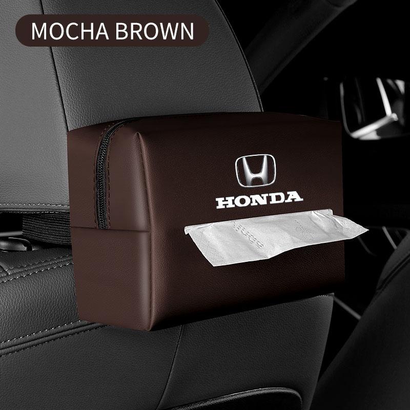 Suitable for Honda CRV Sun Visor Car Tissue Box, Haoying Accord Civic XRV Fit Crown Road Backrest Armrest Box Hanging Tissue Bag OG5