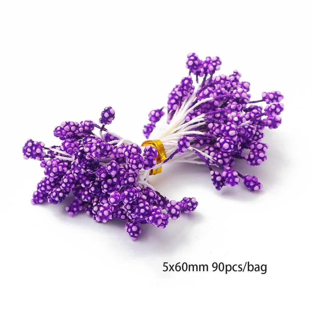 Chiffon Flower Stamens & Berry DIY Craft Accessories