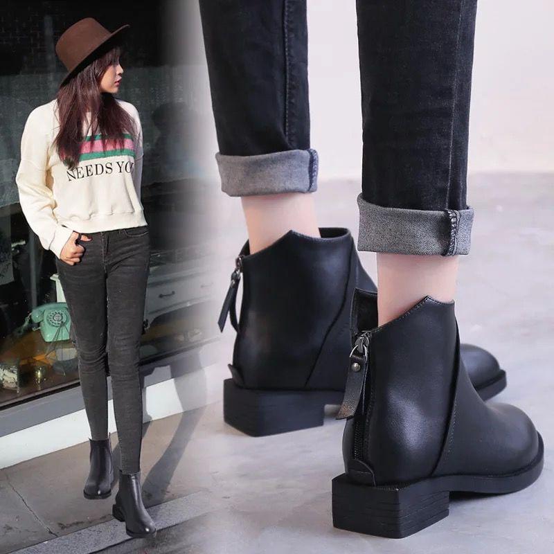 Botines de mujer Femmes Tacones bajos Botines Mujer Zapatos casuales Mujeres  Damas Otoño Zapatos de invierno comprar a buen precio — entrega gratuita,  reseñas reales con fotos — Joom