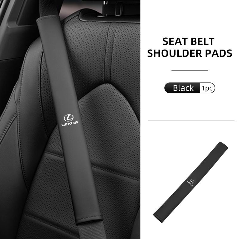 

Extended Leather Seat Belt Shoulder Pads Safetybelt Protective Cover For Lexus IS250 IS200 CT200h GS300 LS430 RX450h LX570 IS300