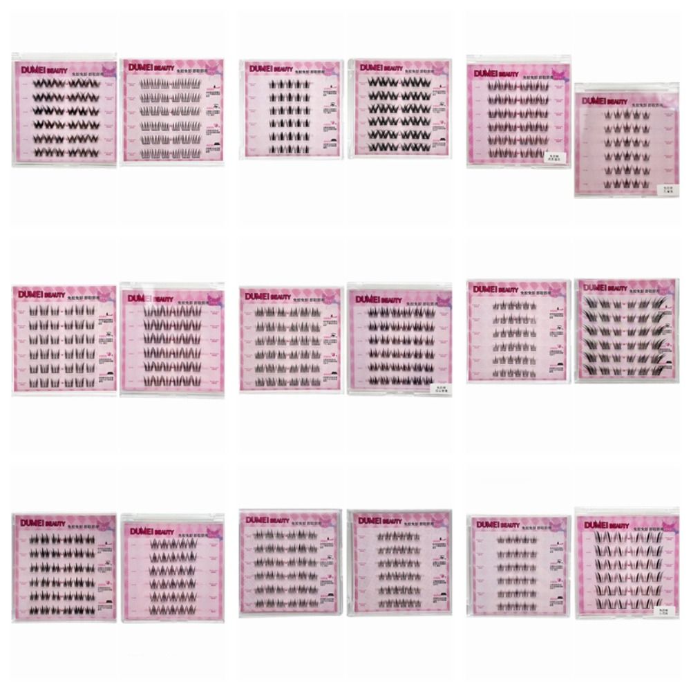 DIY Adhesive False Eyelashes Makeup False Eyelash Clusters Self-adhesive Lash Clusters Women/Girls