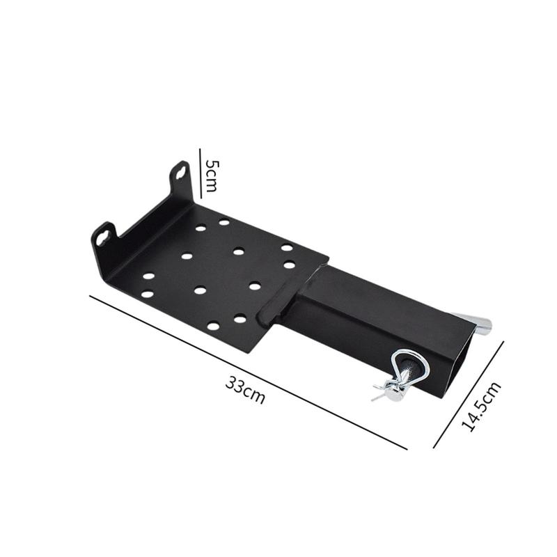 Generic Trailer Hitch Winch Mount 2inch Receiver Towing Winch Mount Winch Mounting Bracket for Lawn and Garden Equipment