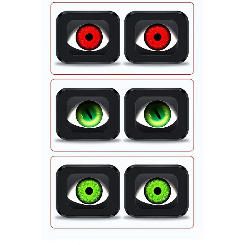 12-36V Motorcycle LED Dynamic Pupil Demon Eye Decorative Light With Remote Control 6 Modes Devil Eye Motorbike Retrofit Kits