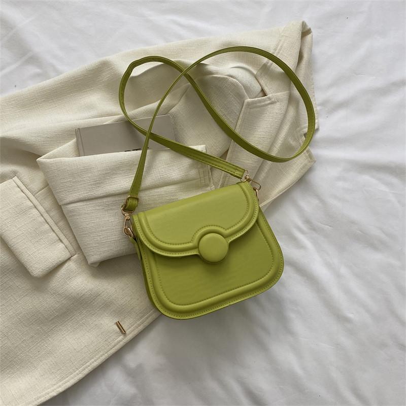 Stylish Vintage-inspired Small Crossbody Bag For Women In Khaki With Magnetic Closure