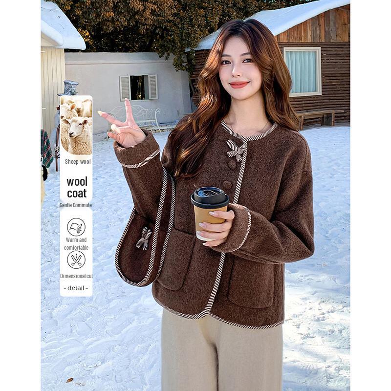 

Women s Elegant Winter Wool Coat M