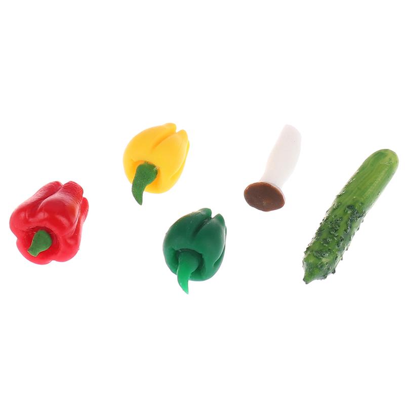 1/12 Dollhouse Miniature Vegetables Model Mini Food Play Accessories Toys
