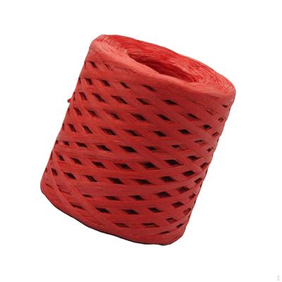 200M/rotolo Nastro di carta rafia Decor Riciclabile Durevole per Confezioni regalo Tessitura di San Valentino