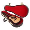Miniature Wooden Guitar Model High Simulation Electric Guitar Mini Musical Instrument with Stand