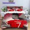 Football Player Background  Pattern Bedding Quilt Set  Home Decoration  Gift (1 * duvet cover + 2 * pillowcase  without core)