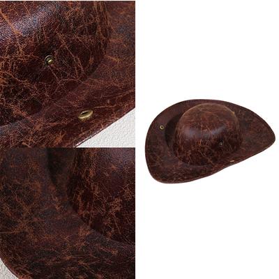 Tricorn Hat Historical Colonial Hat Party Hat PU Leather Pirate Hat Colonial Tricorn Hat Pirate Caps for School Plays