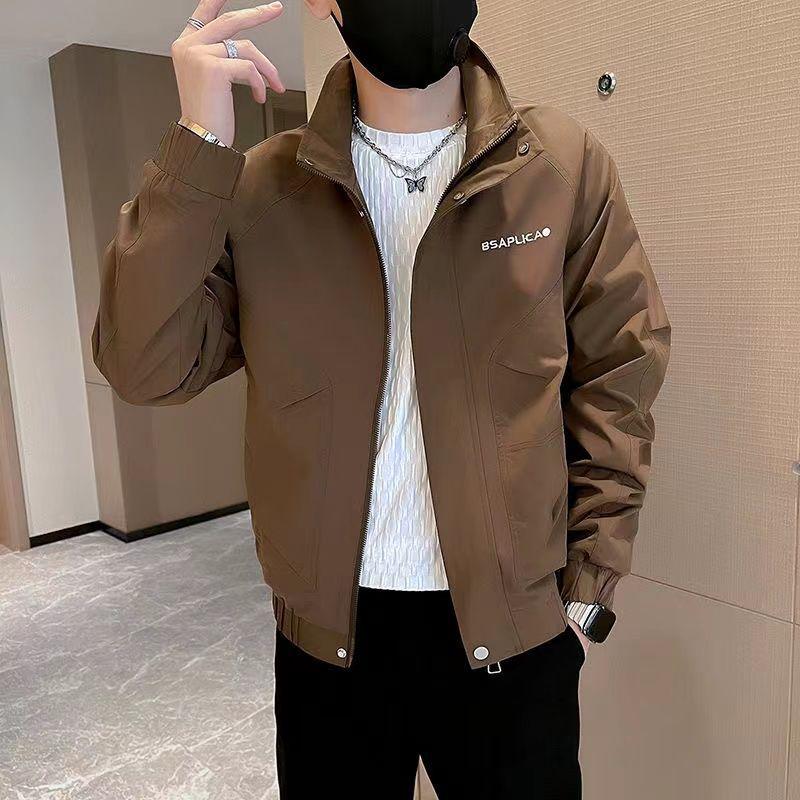 Men's Rogue Handsome Thickened Coat Autumn/Winter Workwear Jacket Set – High-End Plus Cotton [3-Piece Set]